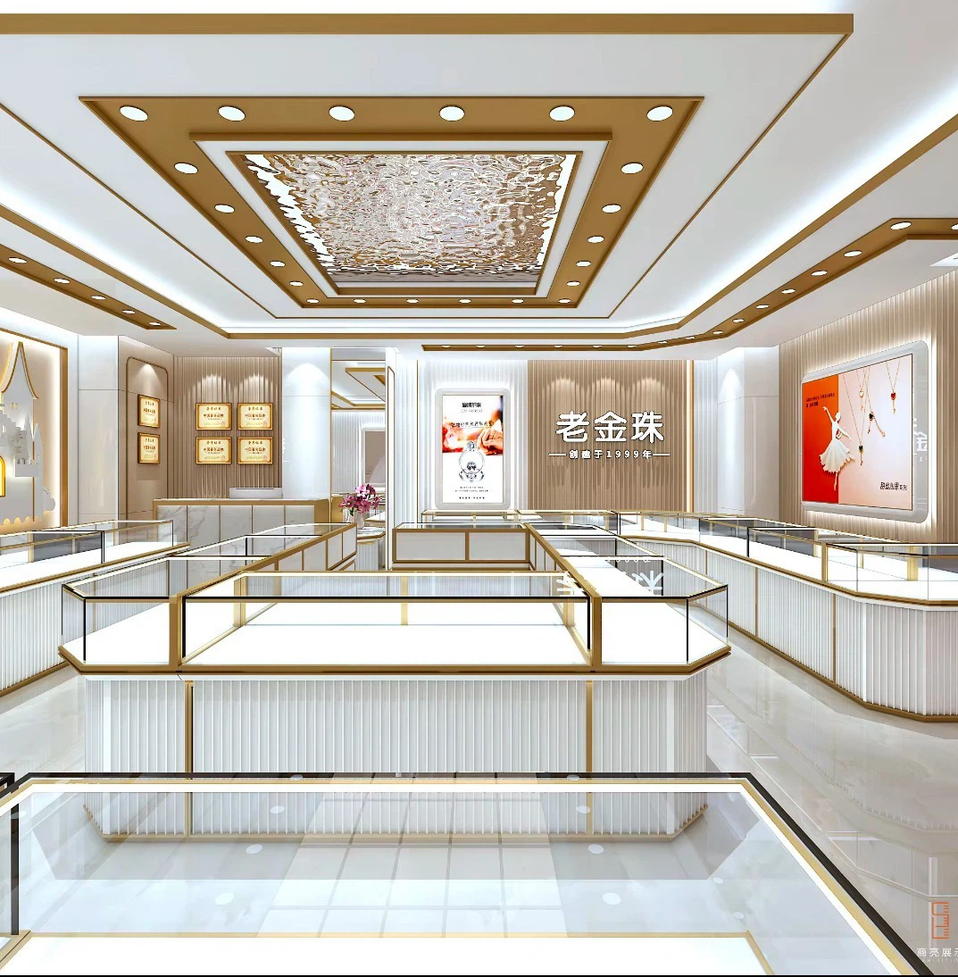 Luxury Counter Table And Business Chair Display Furniture For Jewellery Shop