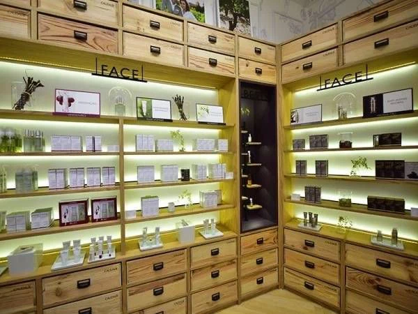 Modern Cosmetic Displays For Makeup Retail Store