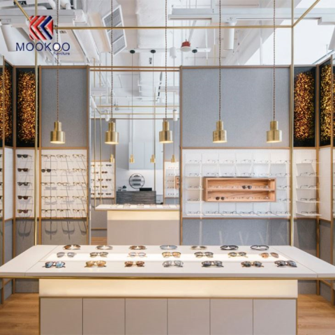 Trgovina sunčanim naočalama modernog luksuznog dizajna šaltera