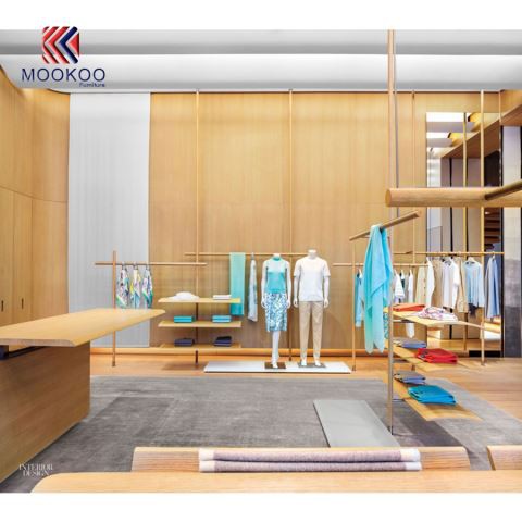 Dekoracija modne trgovine za žensku odjeću, ideja za prodaju od KINA MOOKOO FURNITURE DESIGN