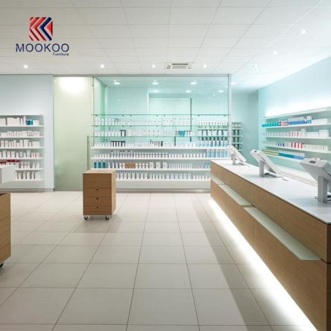 Police s policama od prozirnog stakla