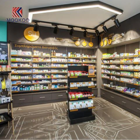 Drveni ormar za trgovinu drveta Farmacia